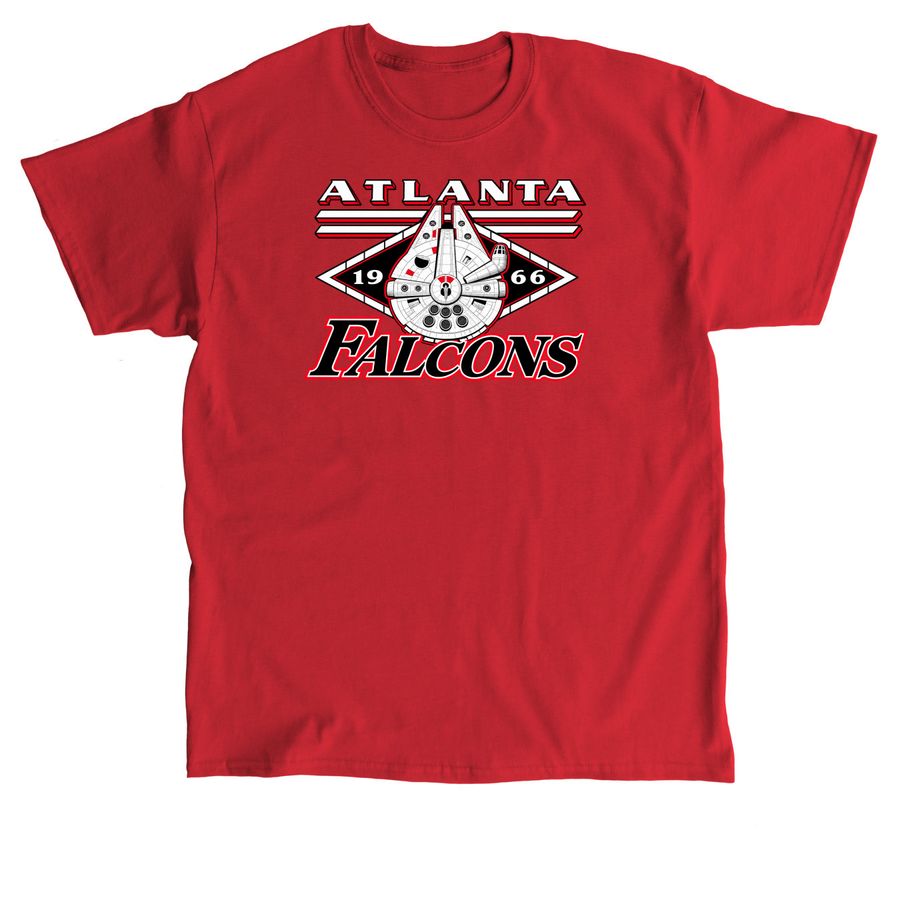 Millennium Falcon ? Atlanta Falcons T-Shirt, a Red Classic Unisex Tee