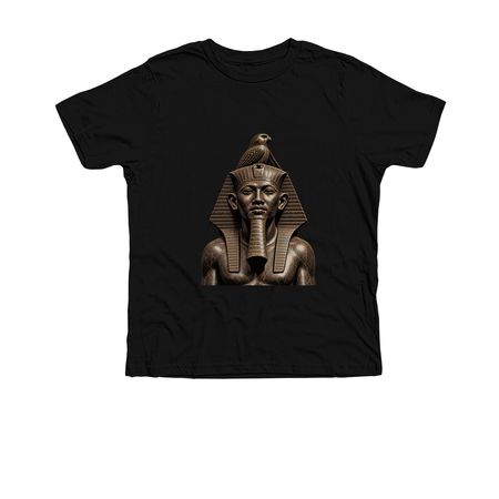 Kushite Pharaoh, a Solid Black Blend Premium Youth Tee