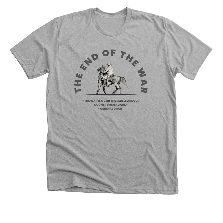 The End of the War Merch Part 2, a Athletic Heather Premium Unisex Tee