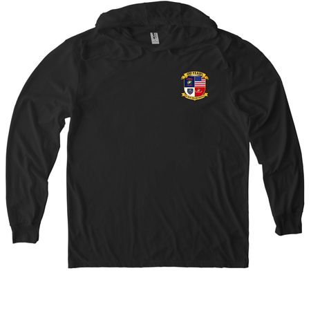 2026 Reunion Gear, a Space Black Allmade Eco Triblend Hoodie Tee