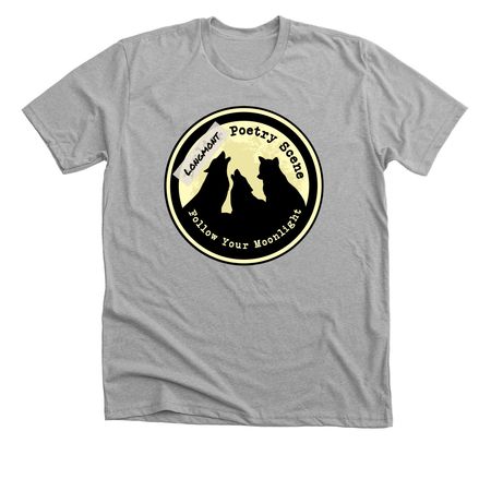 Longmont Poetry Scene, a Athletic Heather Premium Unisex Tee