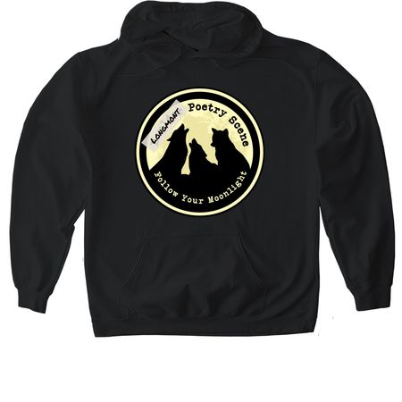 Longmont Poetry Scene, a Black Gildan Softstyle Pullover Hoodie