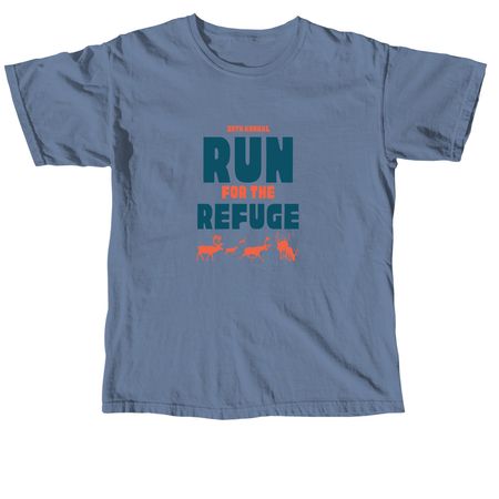 30th Annual Run for the Refuge, a Blue Jean Comfort Colors Unisex Tee
