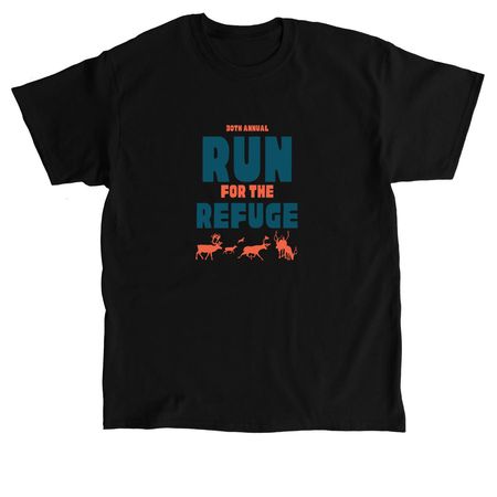 30th Annual Run for the Refuge, a Black Classic Unisex Tee