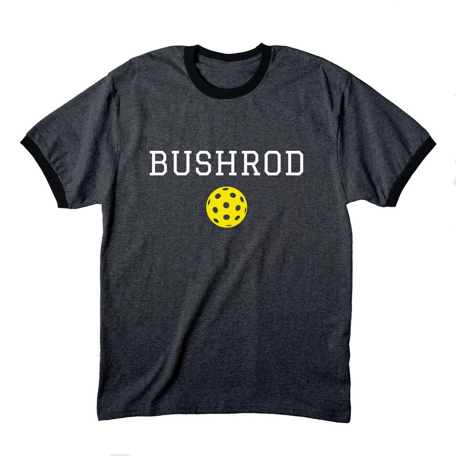 New Bushrod Gear for Summer, a Dark Heather Grey/ Jet Black Cotton Ringer Tee