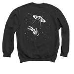 Bowser 4 Crew Apparel, a Black Crewneck Sweatshirt (back-view)