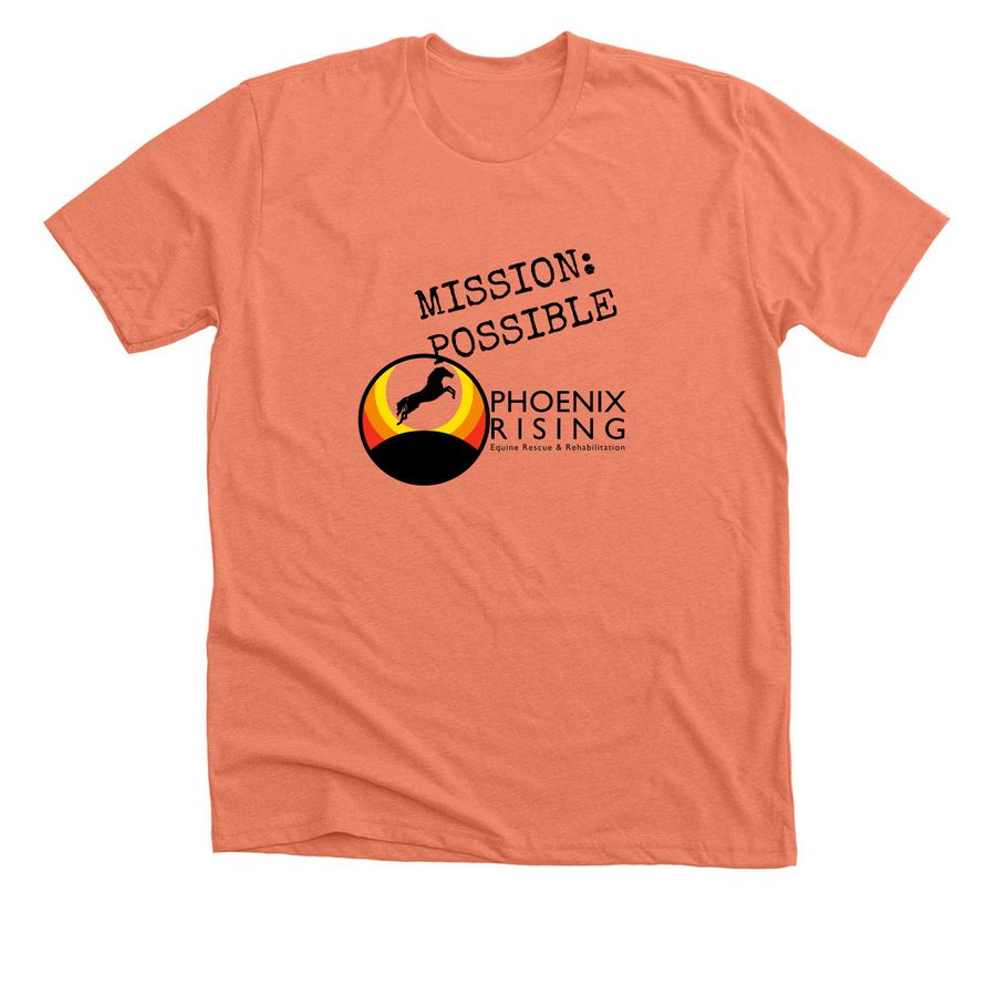 Mission Possible, a Heather Sunset Premium Unisex Tee