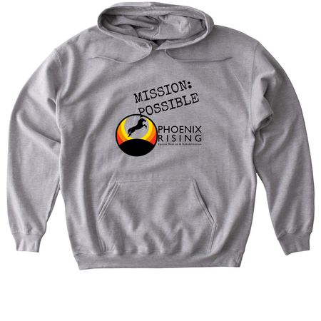 Mission Possible, a Sport Grey Gildan Softstyle Pullover Hoodie