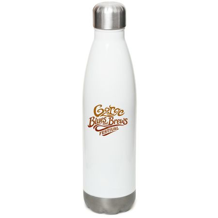 Gorge Blues and Brews&nbsp;, a White Stainless Steel Water Bottle