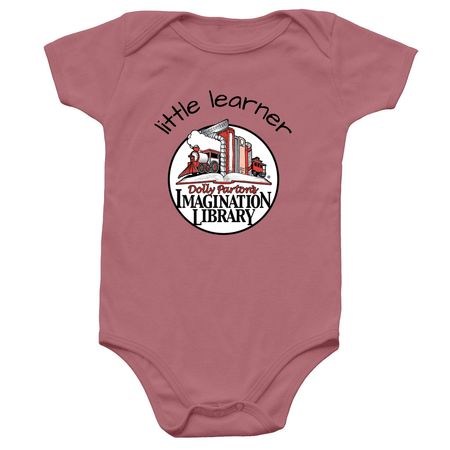 Dolly Parton's Little Learner, a Mauve Infant Onesie