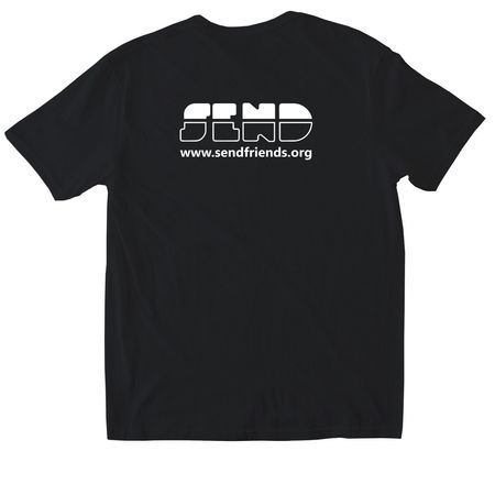 SEND / T-Shirt, a Black Softstyle Cotton Tee (back-view)