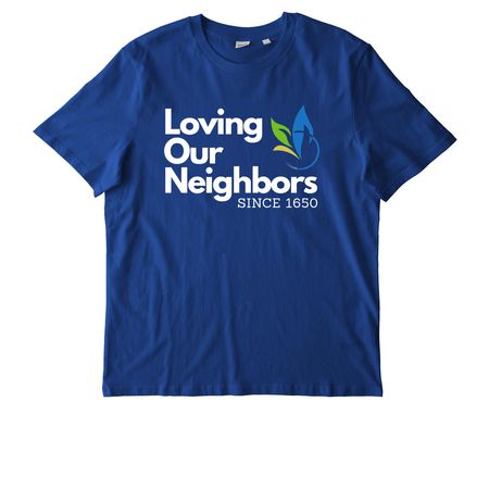 CSSJ: Loving Our Neighbors, a Worker Blue Stanley/Stella Unisex Creator 2.0 Tee
