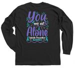 Zach shirts!!, a Black Classic Long Sleeve Tee (back-view)