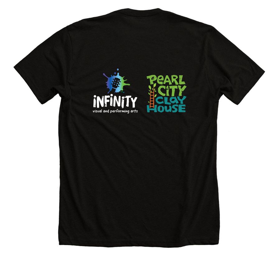 Limited Edition PCCH Shirts, a Solid Black Blend Premium Unisex Tee (back-view)