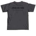 Faith over Fear - Blue, a Graphite Comfort Colors Unisex Tee (back-view)