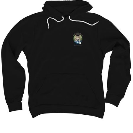 Sasquatch that loves cats, a Black Premium Pullover Hoodie
