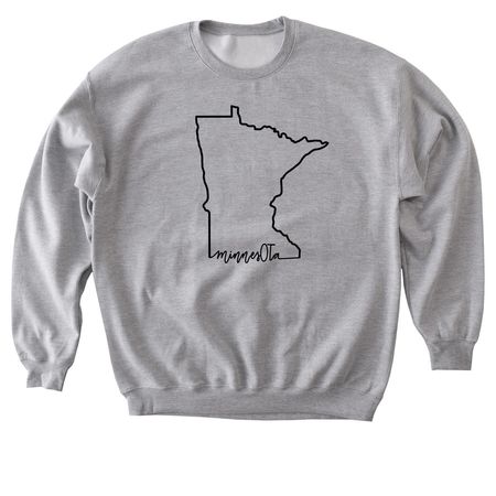 MinnesOTa, a Sport Grey Softstyle Crewneck Sweatshirt