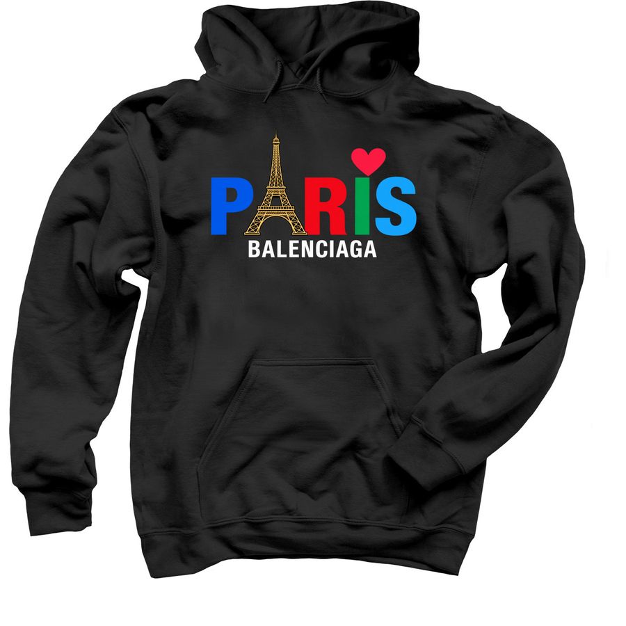 New York Fashion T-Shirt - Paris Street Style, a Black Pullover Hoodie