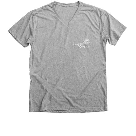 Ahoy Me Hearties, a Athletic Heather Premium V-Neck Tee