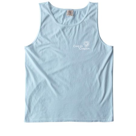 Ahoy Me Hearties, a Chambray Comfort Colors Tank Top