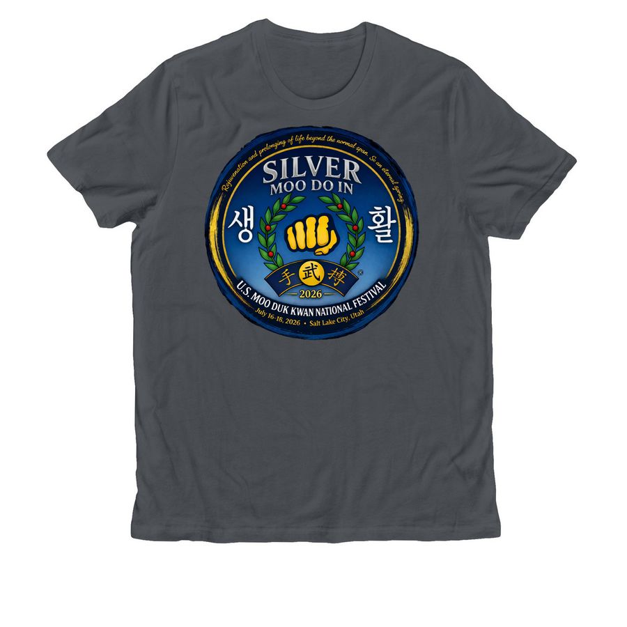 Silver Moo Do In Nationals 2026 Salt Lake, UT, a Terrain Grey Allmade Organic Cotton Unisex Tee