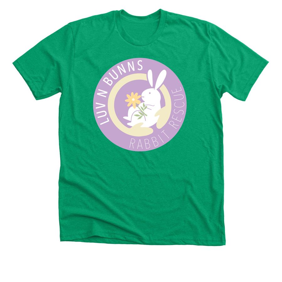 Luv-N-Bunns Spring Logo, a Heather Kelly Premium Unisex Tee