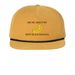 The Bent Black Banana Hat, a Biscuit/ Black Printed Umpqua Snapback Cap
