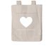 White Heart Tote, a Pumice