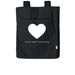 White Heart Tote, a Black Reclaimist Everywhere Tote Bag
