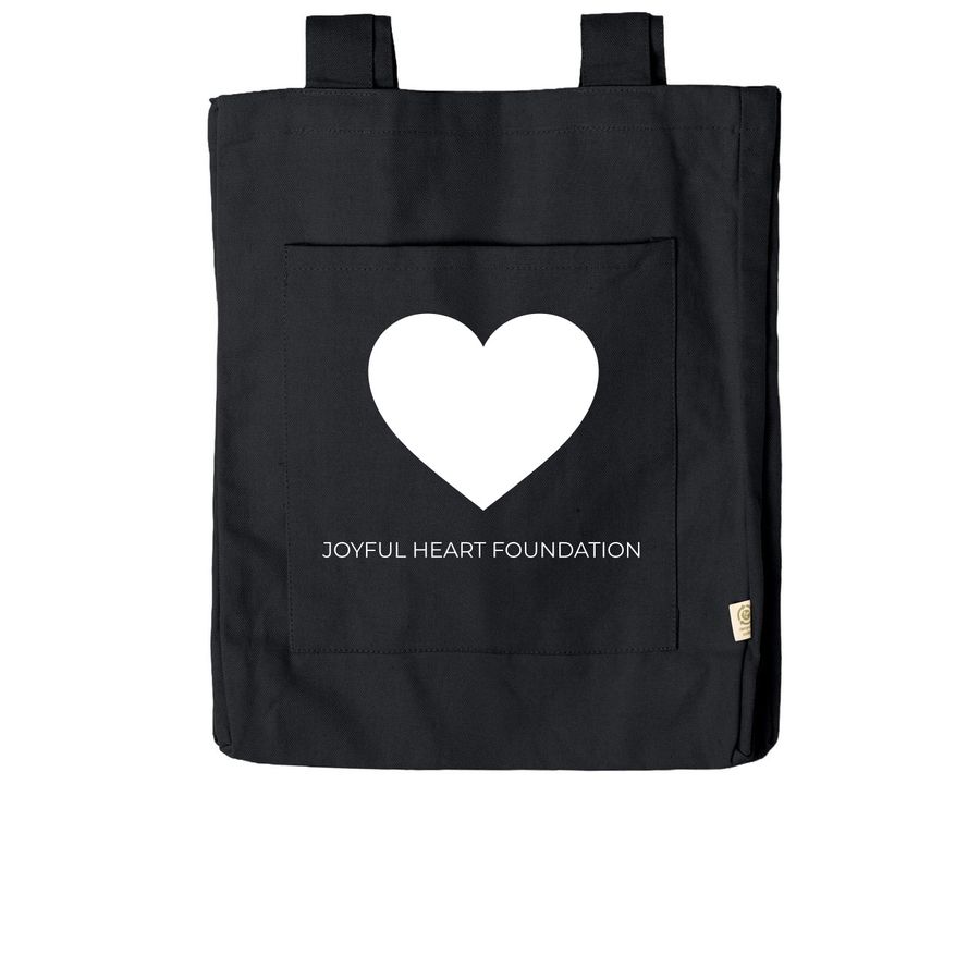 White Heart Tote, a Black Reclaimist Everywhere Tote Bag
