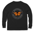 Support MPA with Spirit Wear (Dark), a Deep Black Allmade Eco Triblend Long Sleeve Tee (back-view)