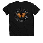 Support MPA with Spirit Wear (Dark), a Solid Black Blend Premium V-Neck Tee (back-view)