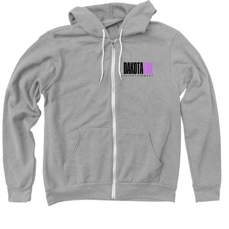 Zip-Up (F/B Print), a Athletic Heather Zip Up Hoodie