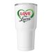 Love like Lucas, a White Insulated Tumbler