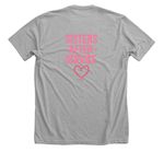 stronger together, a Athletic Heather Premium Unisex Tee (back-view)