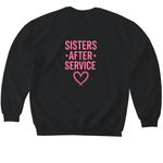 stronger together, a Black Softstyle Crewneck Sweatshirt (back-view)