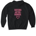 stronger together, a Black Gildan Softstyle Pullover Hoodie (back-view)