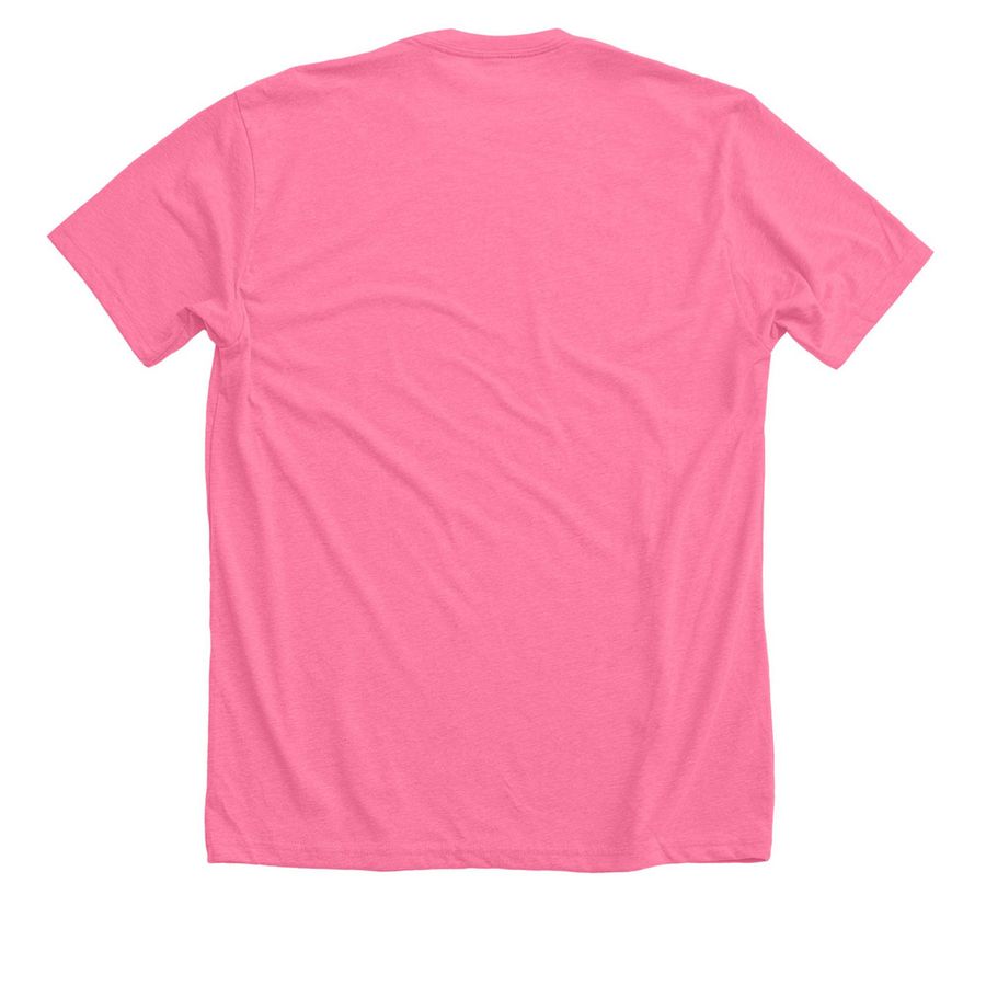 Sundays are for the girls (golden girls), a Neon Pink Premium Unisex Tee (back-view)