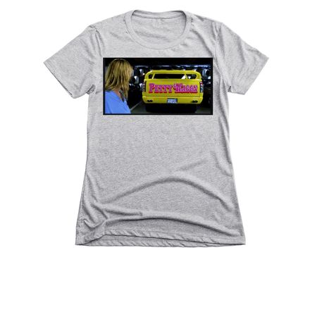 Petty Wagon, a Dark Heather Grey Women's Slim Fit Tee