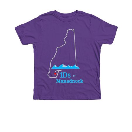 T1D Front Logo&nbsp;, a Heather Team Purple Premium Youth Tee