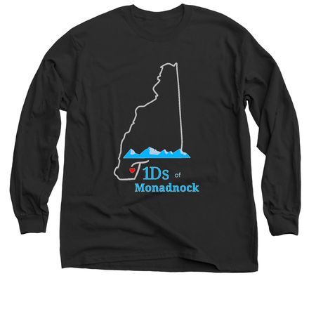 T1D Front Logo&nbsp;, a Black Classic Long Sleeve Tee