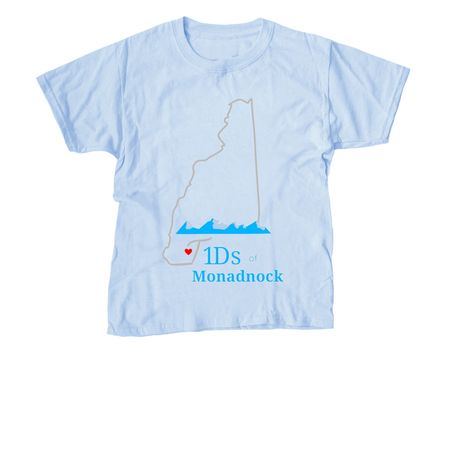 T1D Front Logo&nbsp;, a Light Blue Youth Unisex Tee