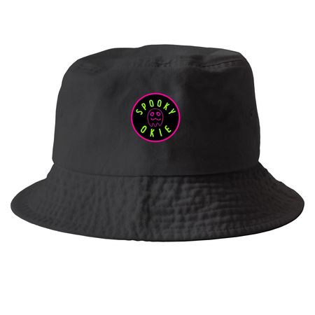 Spooky Okie -Bucket Hat, a Black Printed Bucket Hat