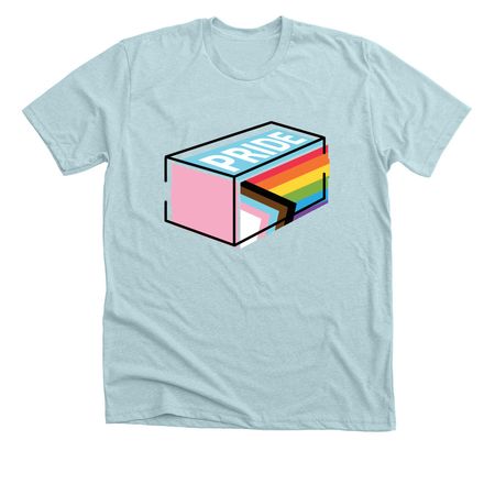 The First Pride, a Heather Ice Blue Premium Unisex Tee