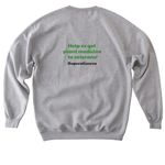 If I seem calm, it?s the RSO, a Sport Grey Softstyle Crewneck Sweatshirt (back-view)