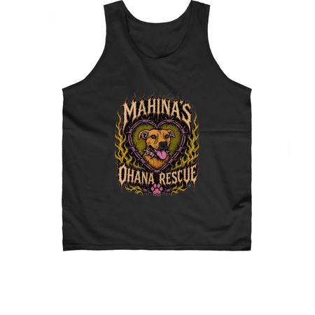 Mahina?s Ohana Rescue ?hardcore? tanks, a Black Classic Unisex Tank Top