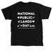 Nature Type (Dark), a Black Classic Unisex Tee