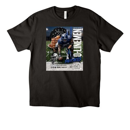 O-Linemen Exclusive ?, a Black Unisex Heavyweight Tee