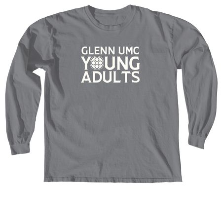 Glenn Young Adults, a Granite Comfort Colors Long Sleeve Tee