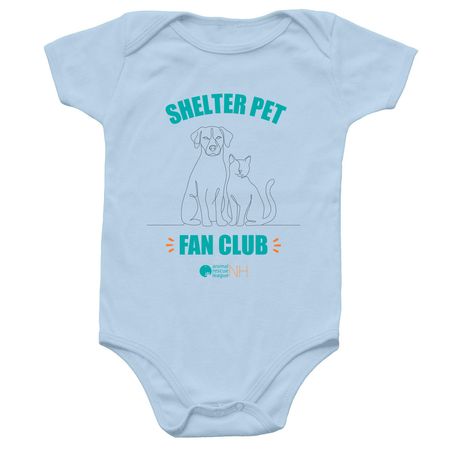 Shelter Pet Fan Club - Infant Onesie, a Light Blue Infant Onesie